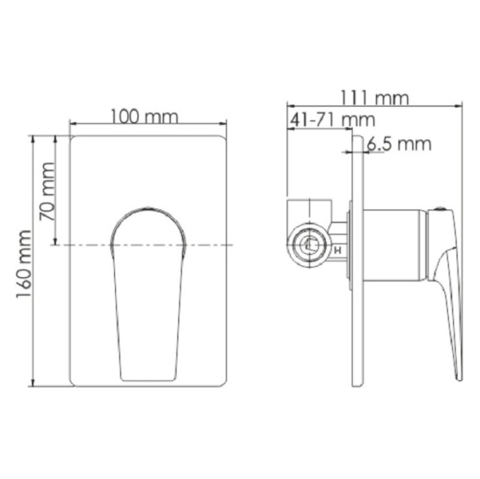 Душевая система WasserKRAFT A66181 Душевая система WasserKRAFT A66181