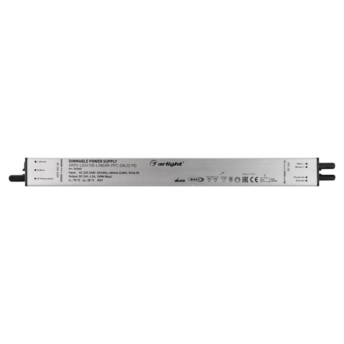 Блок питания ARPV-LG24100-LINEAR-PFC-DALI2-PD (24V, 4.2A, 100W), Arlight, 033540, изображение 3 Блок питания ARPV-LG24100-LINEAR-PFC-DALI2-PD (24V, 4.2A, 100W), Arlight, 033540, изображение 3