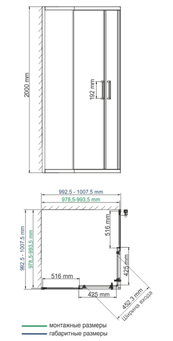 Душевой уголок WasserKRAFT Tauber 64S19 Душевой уголок WasserKRAFT Tauber 64S19