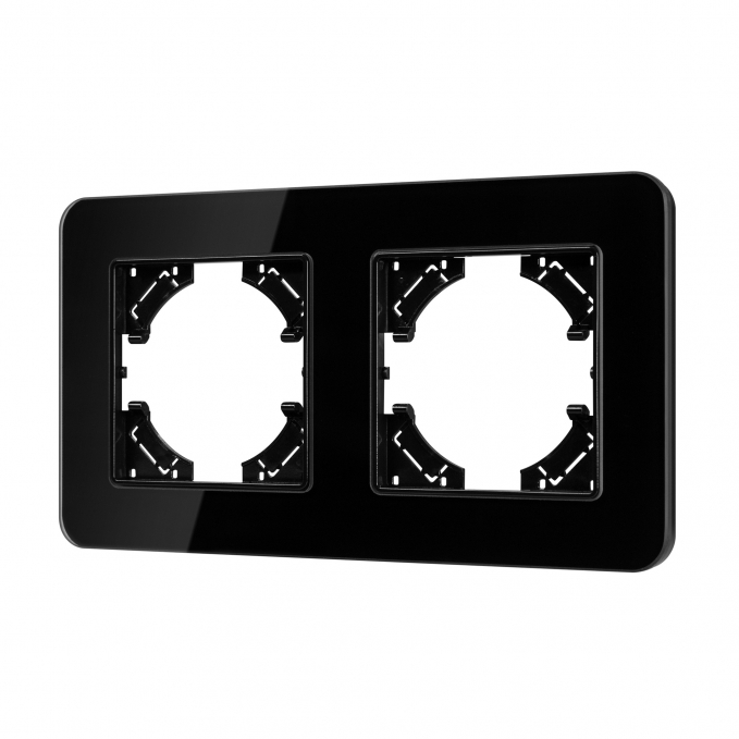 Рамка стеклянная FRM-OMALI-GS-2-BK, Arlight, 049693, изображение 1 Рамка стеклянная FRM-OMALI-GS-2-BK, Arlight, 049693, изображение 1