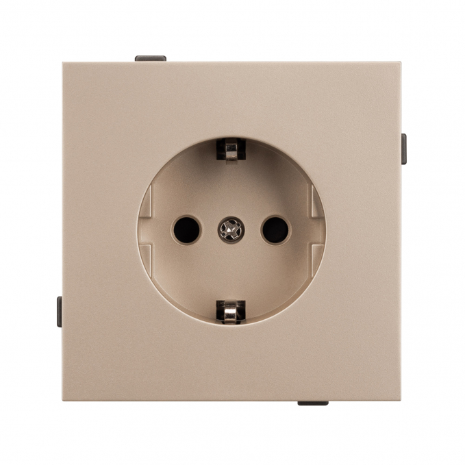 Механизм электрической розетки SCT-TENDO-MEU1-PL-GD (230V, 16A), Arlight, 054081, изображение 2