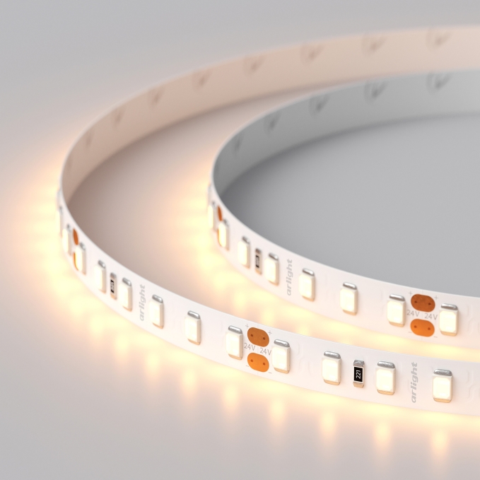 Светодиодная лента RT 2-5000 24V Warm2400 2x (2835, 600 LED, PRO), Arlight, 018111(1), изображение 2 Светодиодная лента RT 2-5000 24V Warm2400 2x (2835, 600 LED, PRO), Arlight, 018111(1), изображение 2