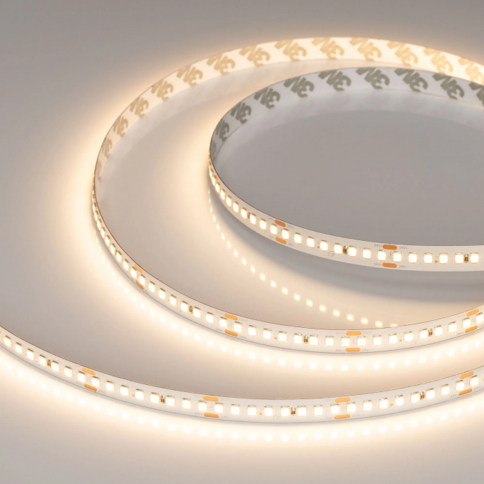 Светодиодная лента RT-A192-10mm 24V Warm3000 (17.6 W/m, IP20, 2835, 5m), Arlight, 038775, изображение 1 Светодиодная лента RT-A192-10mm 24V Warm3000 (17.6 W/m, IP20, 2835, 5m), Arlight, 038775, изображение 1