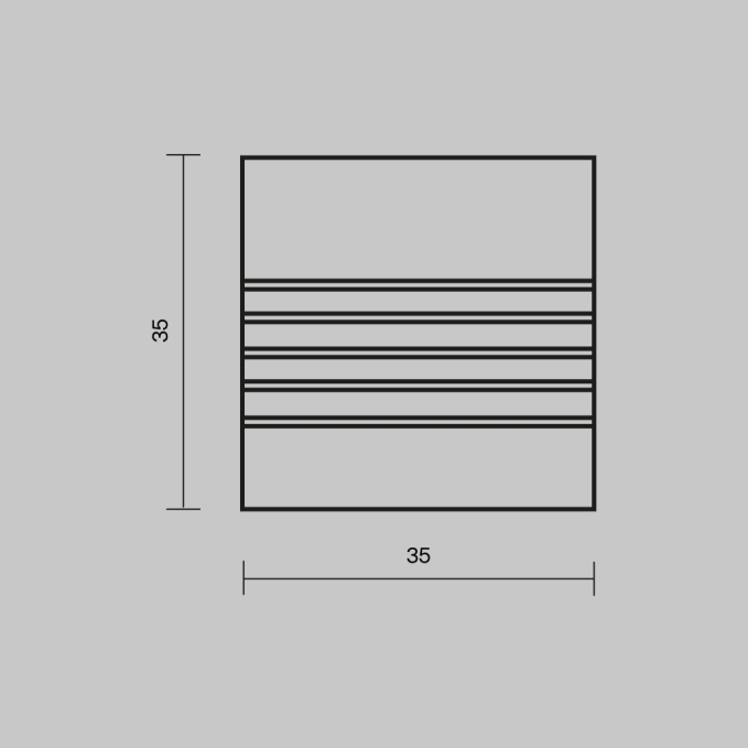 Комплект заглушек (для профиля 35x35) 2 шт., ALM-3535A-S-EC 642033, 642033, изображение 5 Комплект заглушек (для профиля 35x35) 2 шт., ALM-3535A-S-EC 642033, 642033, изображение 5