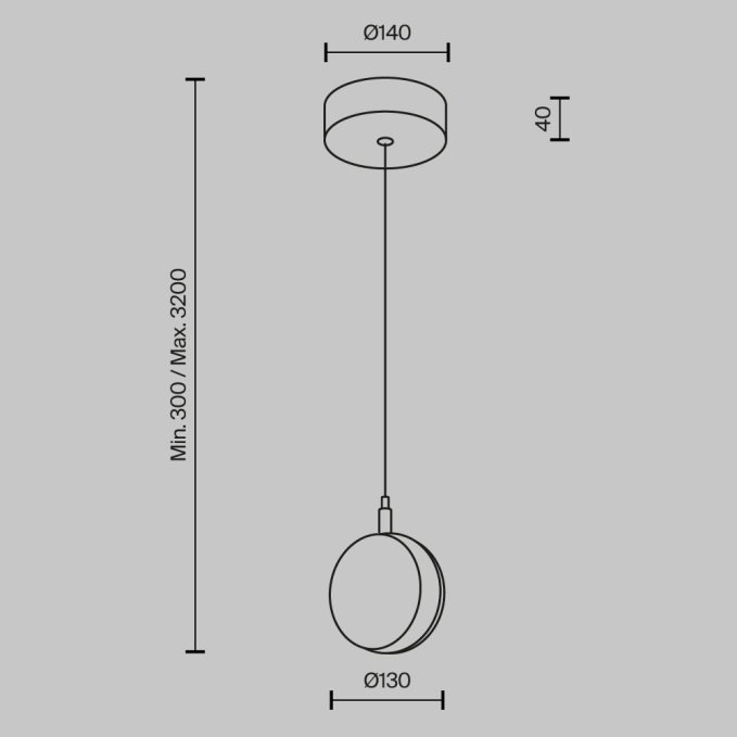 Подвесной светильник Биология / Biology 3000К 3Вт, MOD367PL-L3BSK, изображение 9