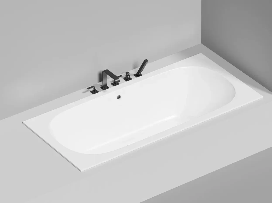 Ванна из литьевого камня Salini Ornella Axis 170x75 103413G белая глянцевая встраиваемая