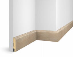 Плинтус Cosca Decor WP07 экошпон ясень Тирамису, 80x16x2400 мм, МДФ Плинтус Cosca Decor WP07 экошпон ясень Тирамису, 80x16x2400 мм, МДФ