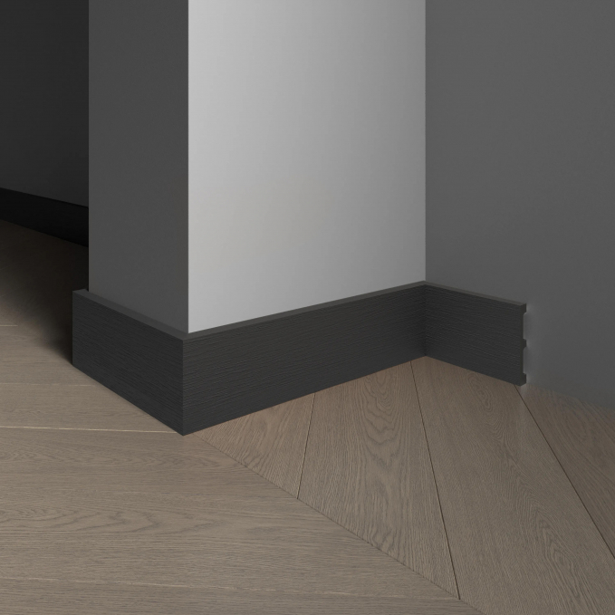 Плинтус Decor-Dizayn 708-100SH, 80x13x2400 мм
