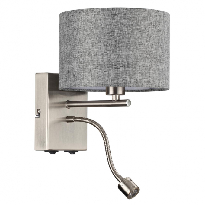 Бра Е14 40W + LED 3W 4000K 220V NIKKI MODERNI LN26 530 LUMION 8251/2W, изображение 1 Бра Е14 40W + LED 3W 4000K 220V NIKKI MODERNI LN26 530 LUMION 8251/2W, изображение 1