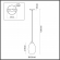 Подвес E27 60W 220V SAPPHIRE SUSPENTIONI LN26 398 LUMION 4489/1, схема товара Подвес E27 60W 220V SAPPHIRE SUSPENTIONI LN26 398 LUMION 4489/1, схема товара