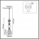 Подвес E27 1*60W 220V GANNA MODERNI LN26 367 LUMION 8294/1A, схема товара Подвес E27 1*60W 220V GANNA MODERNI LN26 367 LUMION 8294/1A, схема товара