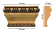 Капитель Decomaster D202-57, 144x85x30 мм Капитель Decomaster D202-57, 144x85x30 мм
