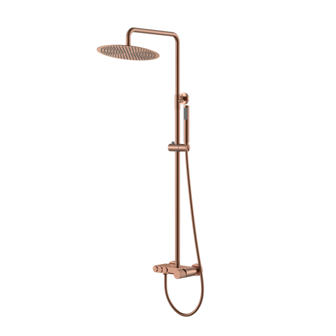 Душевая стойка со смесителем Boheme Stick 128-CB.3 брашированная медь Душевая стойка со смесителем Boheme Stick 128-CB.3 брашированная медь