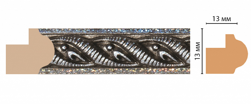 Молдинг Decomaster 118-29, 13x13x2400 мм Молдинг Decomaster 118-29, 13x13x2400 мм