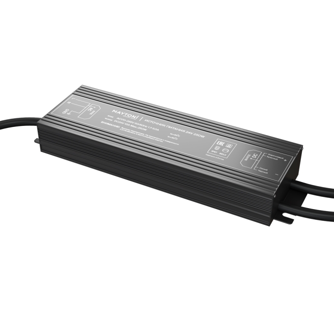 Источник напряжения PSI001 24В 250Вт IP 67 Maytoni, 020217, изображение 1 Источник напряжения PSI001 24В 250Вт IP 67 Maytoni, 020217, изображение 1