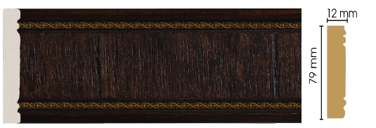 Молдинг Decomaster 150-1, 80x12x2400 мм