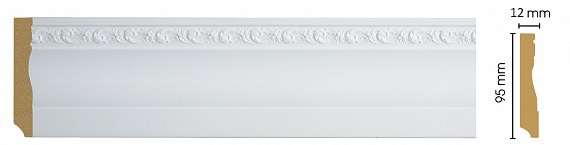 Плинтус Decomaster 2M 153-115/18 ДМ(95x12x2000