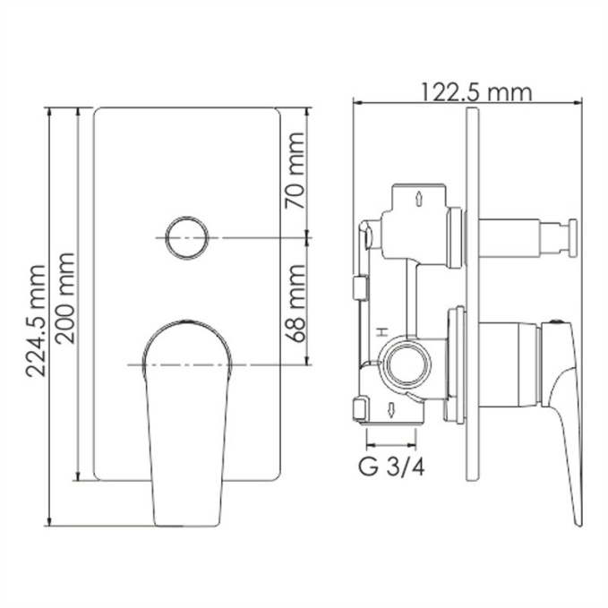 Душевая система WasserKRAFT A66209 Душевая система WasserKRAFT A66209