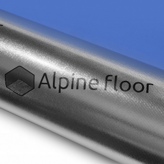 Подложка Alpine Floor Silver Foil Blue Eva 1000×10000×1,5 мм (рулон 10м2)