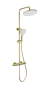 Душевая стойка со смесителем Wonzon & Woghand Neo WW-B3045-A-BG золото брашированная с термостатом