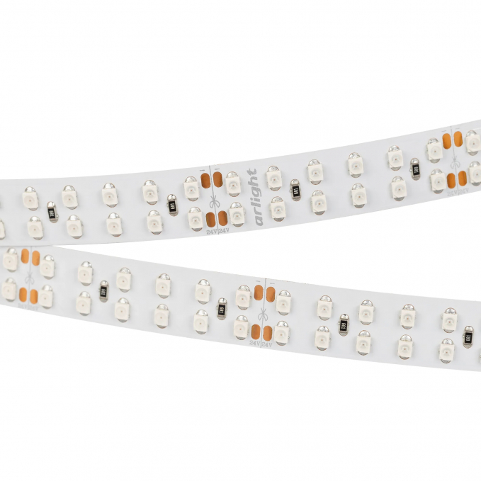 Светодиодная лента RT 2-5000 24V Yellow 2x2 (3528, 1200 LED, LUX), Arlight, 008774, изображение 1 Светодиодная лента RT 2-5000 24V Yellow 2x2 (3528, 1200 LED, LUX), Arlight, 008774, изображение 1