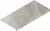 Ступень Italon Magma Silver угловая правая 33x60, 620070002952