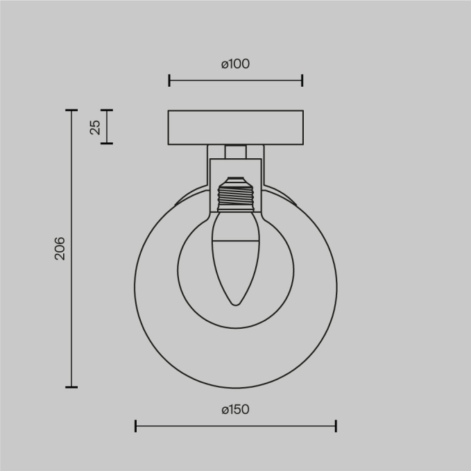 Настенный светильник (бра) Базовая форма / Basic form G9х1, MOD521WL-01G1, изображение 4 Настенный светильник (бра) Базовая форма / Basic form G9х1, MOD521WL-01G1, изображение 4