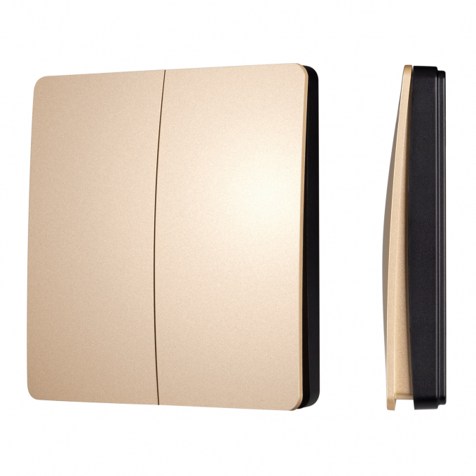 INTELLIGENT ARLIGHT Кнопочная панель KINETIC-801-22-2G-WP-SUF Gold (No battery, IP67, 433Mhz), Arlight, 043313, изображение 1 INTELLIGENT ARLIGHT Кнопочная панель KINETIC-801-22-2G-WP-SUF Gold (No battery, IP67, 433Mhz), Arlight, 043313, изображение 1