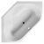 Ванна акриловая Riho Winnipeg 145x145 B010001005 угловая
