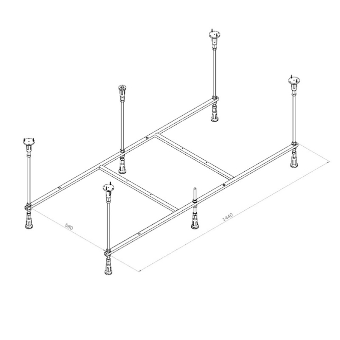 Каркас для ванны AM.PM Func W84A-150-070W-R Каркас для ванны AM.PM Func W84A-150-070W-R