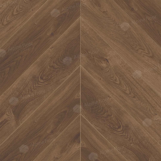Каменный ламинат SPC Alpine Floor Chevron Alpine Дуб Коричневый, ECO 18-13 MC