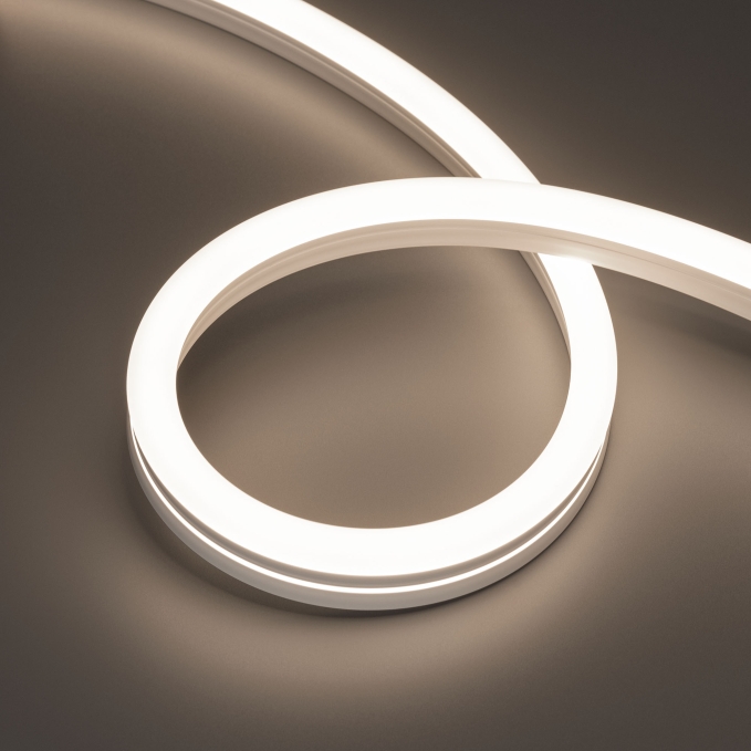 Светодиодная лента герметичная MOONLIGHT-SIDE-A140-12x24mm 24V Day4000 (9.6 W/m, IP68, 5m, wire x2), Arlight, 038798, изображение 5