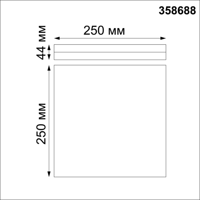 Светильник накладной влагозащищенный IP54 LED 4000K 20W 100-240V PANDORA OVER NT21 591 NOVOTECH 358688, схема товара Светильник накладной влагозащищенный IP54 LED 4000K 20W 100-240V PANDORA OVER NT21 591 NOVOTECH 358688, схема товара