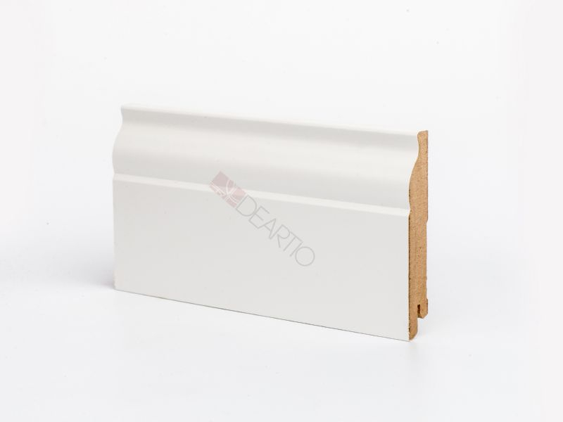 Плинтус Deartio U103-100 Белый, 100x16x2050 мм Плинтус Deartio U103-100 Белый, 100x16x2050 мм