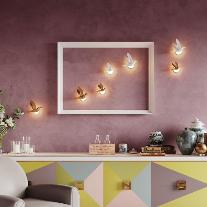 Настенный светильник (ПРАВ.) IP20 LED 3W 122Лм 3000K COLOMBELLA HIGHTECH ODL22 429 ODEON LIGHT 4310/3WL, фото в интерьере 1