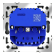 Розетка встраиваемая VOLTUM S70 с заземлением и защитными шторками, 16А, с USB, A+A, (графит), Voltum, VLS040407 Розетка встраиваемая VOLTUM S70 с заземлением и защитными шторками, 16А, с USB, A+A, (графит), Voltum, VLS040407