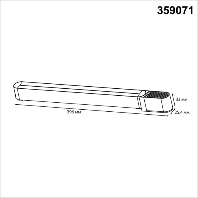 Драйвер для накладного шинопровода (арт.135193-135196) IP20 200W 48V SMAL DRIVE ДРАЙВЕР 200Вт DRIVE NT23 182 NOVOTECH 359071, схема товара Драйвер для накладного шинопровода (арт.135193-135196) IP20 200W 48V SMAL DRIVE ДРАЙВЕР 200Вт DRIVE NT23 182 NOVOTECH 359071, схема товара