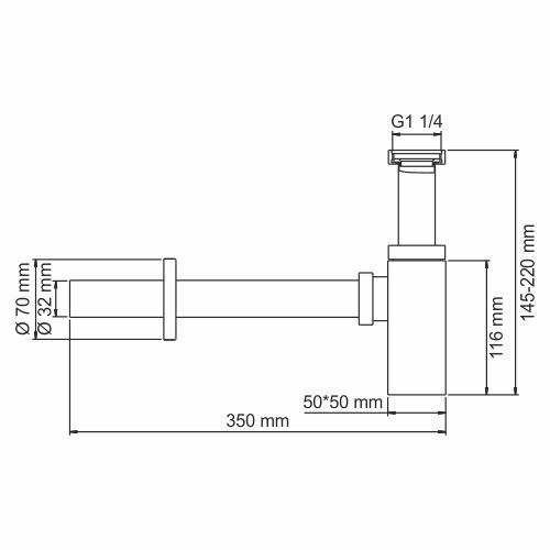 Сифон WasserKRAFT A169