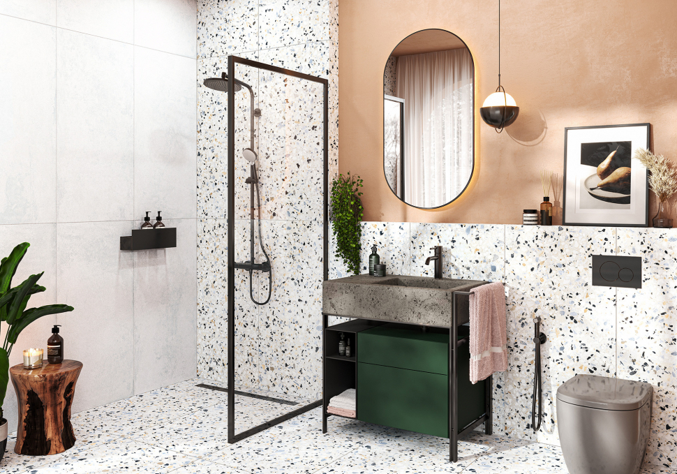 Керамогранит Alma Ceramica Terrazzo 57x114, GFA114TRZ07L