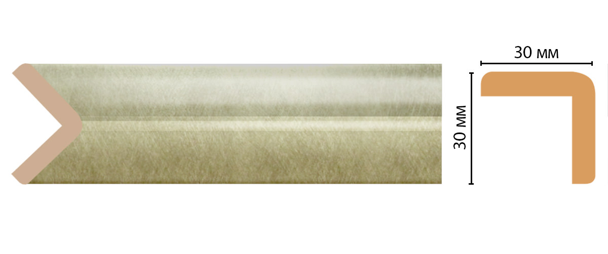 Угол Decomaster D134-373ДМ, 30x30x2400 мм Угол Decomaster D134-373ДМ, 30x30x2400 мм