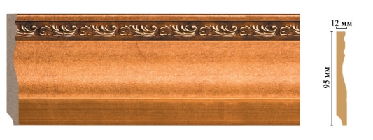 Плинтус напольный Decomaster 153-1223, 95x12x2400 мм