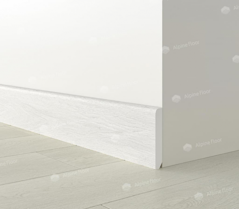 Плинтус Alpine Floor Parquet Light Белый, SK 13-0 Плинтус Alpine Floor Parquet Light Белый, SK 13-0