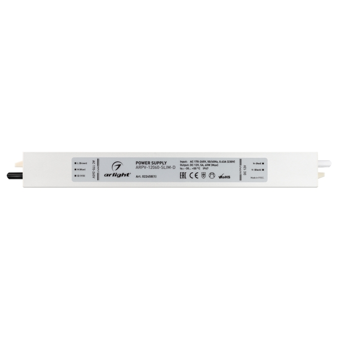 Блок питания ARPV-12060-SLIM-D (12V, 5A, 60W), Arlight, 022458(1), изображение 4