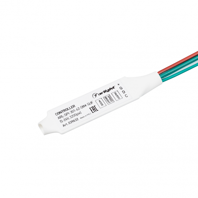 Контроллер ARL-SPI-301-62-DIM-SUF (5-24V, 3200pix), Arlight, 039632, изображение 1 Контроллер ARL-SPI-301-62-DIM-SUF (5-24V, 3200pix), Arlight, 039632, изображение 1