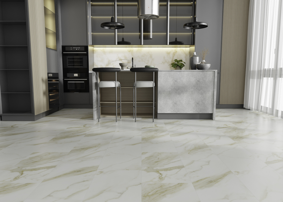Ламинат SPC IDEAL Flooring Fine Stone Cremo 04003, размер 305x575x4,6 мм Ламинат SPC IDEAL Flooring Fine Stone Cremo 04003, размер 305x575x4,6 мм