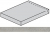 Ступень Italon Avantgarde Silver угловая левая 33x120, 620070002774
