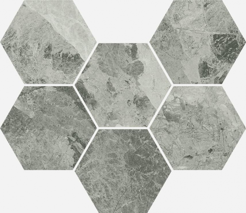 Мозаика Italon Charme Extra Silver Mosaico Hexagon 25x29, 620110000067