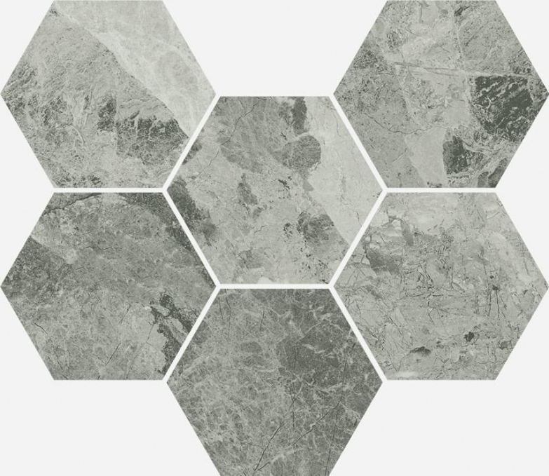 Мозаика Italon Charme Extra Silver Mosaico Hexagon 25x29, 620110000067 Мозаика Italon Charme Extra Silver Mosaico Hexagon 25x29, 620110000067