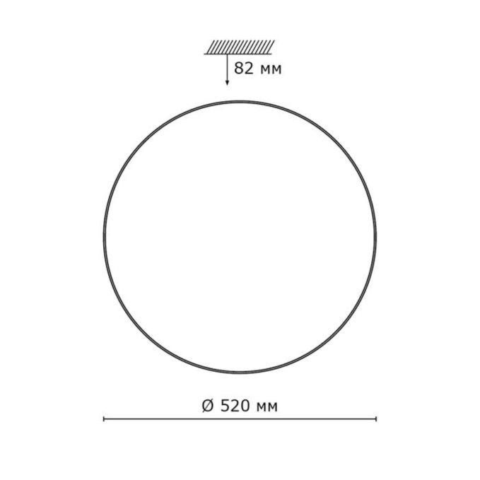 Светильник LED 72Вт 3000-6300K D520 IP43 пульт ДУ LEKA PALE SN 000 СОНЕКС 2051/EL, схема товара Светильник LED 72Вт 3000-6300K D520 IP43 пульт ДУ LEKA PALE SN 000 СОНЕКС 2051/EL, схема товара
