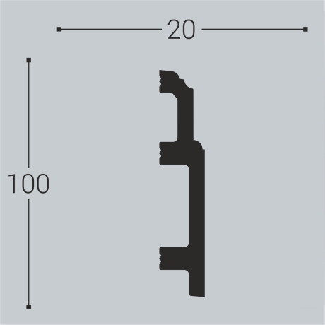 Плинтус Bello Deco П10 100-20 Плинтус Bello Deco П10 100-20